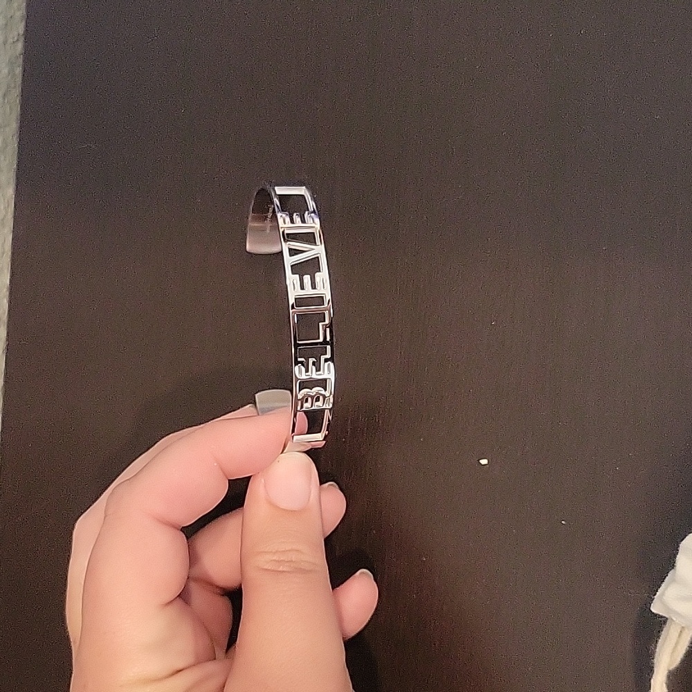 Silver Believe Bracelet